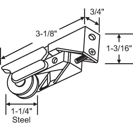 Strybuc Patio Door Roller Assembly 9-248